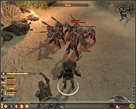 During this fight you will not only have to have Arvaarad (Qunari group leader) #1, but also with Karashok, Karasaad and Ashaad - Shepherding Wolves - p. 2 - Act I - Dragon Age II Game Guide