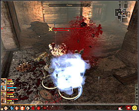 In the channels there are five sources of sela petrae (M77, 2) and unfortunately you have to reach them all - Justice - p. 1 - Act III - Dragon Age II Game Guide