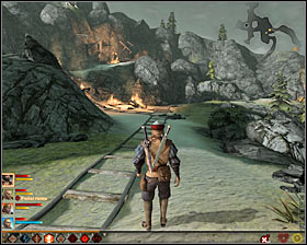 After obtaining dragon rocks (the second ingredient on the list), you have to leave the Anthill and decide to localization [Bone Pit] (M80, 1) After reaching the place you should notice that the miners camp was completely destroyed #1 (M80, 2) and to check how it happened you have to complete the qu - Justice - p. 1 - Act III - Dragon Age II Game Guide