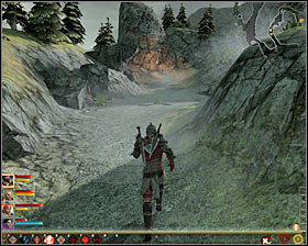 You must take Merrill to your team, leave her house and confirm the urge of going to the localization [Sundermount - Dalish Camp] - A New Path - p. 1 - Act III - Dragon Age II Game Guide