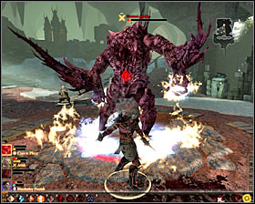 After eliminating about the half of health stripe of the demon if pride, you will see a short film and then start fighting again - A New Path - p. 2 - Act III - Dragon Age II Game Guide