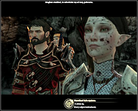 After coming back to the localization [Sundermount] (M25, 23) you will be stopped by Fenarel, Inelia and few elves from Dali #1 - A New Path - p. 2 - Act III - Dragon Age II Game Guide