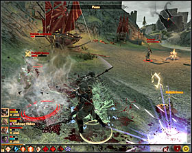 Defeating the elves from this localization will not be all because when you reach the camp of heroes from Dali (M25, 3) you will be attacked by all characters present there #1 - A New Path - p. 2 - Act III - Dragon Age II Game Guide