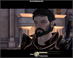 After leaving the warehouse go of course to the localization [The Hightown - Fenriss Mansion] and click on Fenris (M18, 8) to pass him the sword #1 - Fenris: Blade of Mercy - Act III - Dragon Age II Game Guide