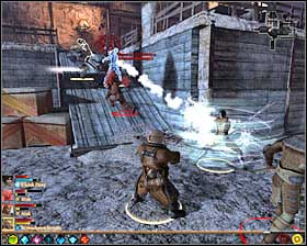 Of course the best option is to start this battle with eliminating Velasco #1, because he is the assassin and he could attack regularly from his hideout - No Rest for the Wicked - p. 1 - Act III - Dragon Age II Game Guide