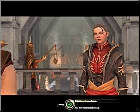 You will get this task automatically after completing the main quest Demands of the Qun and after taking part in a meeting with Meredith and First Enchanter Orsino in localization [Hightown - The Square in Hightown] - Faith; Questioning Beliefs (Sebastian) - Act III - Dragon Age II Game Guide