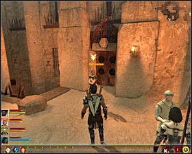 The bottle of Bottled Scar 5:34 Exalted you will find in one of the northern rooms in localization [Hightown - Viscounts Keep] #1 (M9, 4) - Bottled Scar 5:34 Exalted; Shawl of Dalesdottir - Act I - Dragon Age II Game Guide