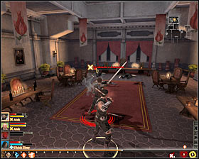 The first Conspirator is in localization [Hightown - Blooming Rose] (M5, 4) - The Conspirators - Act I - Dragon Age II Game Guide