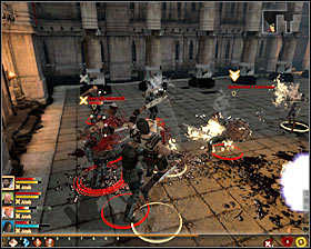 The second Conspirator can be found during the day in localization [Hightown - The neighbourhood of Mansions] (M3, 7), meaning the left bottom corner of Hightown #1 - The Conspirators - Act I - Dragon Age II Game Guide