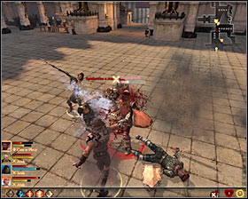 The last fourth Conspirator is in localization [The Executioners Room] (M33, 2) and if you cant go there right away, wait there until you activate one of quests connected with this localization - The Conspirators - Act I - Dragon Age II Game Guide