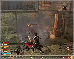 It is worth saving the game because inside you will be immediately attacked by a group of Sharps Highwaymen led by Ignacio Strando #1 (M14, 6) - Sharp Little Pinpricks - Act I - Dragon Age II Game Guide