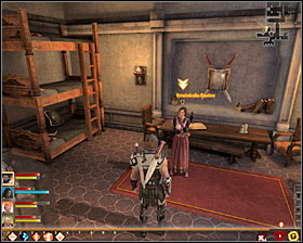 After eliminating all Dragonlings, explore the area south from the passage and you will come across a bag #1 (M32, 5) with Eustices Pommel - Remains of the Outlaw Bearded Beast; Eustices Pommel - Act I - Dragon Age II Game Guide