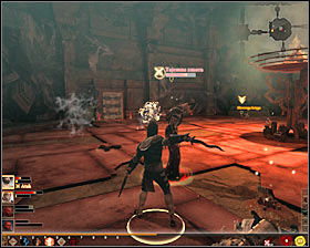 During the fight you should mind the health of your teammates and regularly regenerate their health bars - Forbidden Knowledge - p. 1 - Act II - Dragon Age II Game Guide