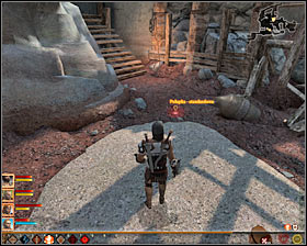 Again enter to the main cave and start attacking other bounty hunters - Search and Rescue - Act II - Dragon Age II Game Guide