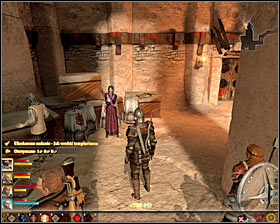 Stay in the Executioners Room and in the central part of the yard find docker #1 (M33, 12), and you have to pass him the form with a fake signature - How to Frame a Templar - Act II - Dragon Age II Game Guide