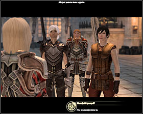 You can start this task if while completing the previous main quest o Enemies Among Us you help to throw Keran away from the team of Templars - A Debt in the Family - Act II - Dragon Age II Game Guide