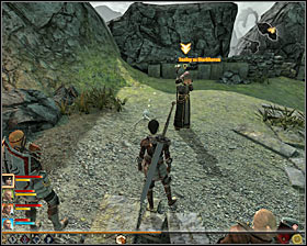 Go through the caves and after coming back to the localization Sundermount] (M25, 8) head towards the altar (M25, 10) - Bounty Hunter - Act II - Dragon Age II Game Guide