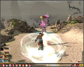 When you turn north you will notice that in the area you will come across corpses and archers skeletons #1 - The Awiergan Scrolls: First Aspect - Act III - Dragon Age II Game Guide