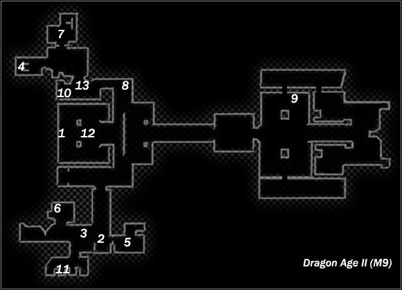 Legend - Map M9 Viscounts Keep (daytime); Map M10 Viscounts Keep (night-time) | Maps - Maps - Dragon Age II Game Guide
