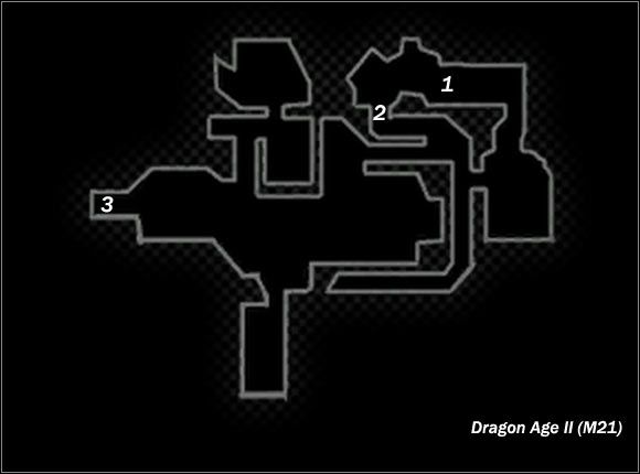 Legend - Map M21 Woodrows Storehouse; Map M22 Unused passage | Maps - Maps - Dragon Age II Game Guide