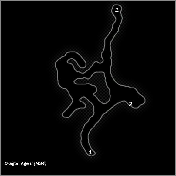 Legend - Map M33 Gallows; Map M34 Ironwood Clearing | Maps - Maps - Dragon Age II Game Guide