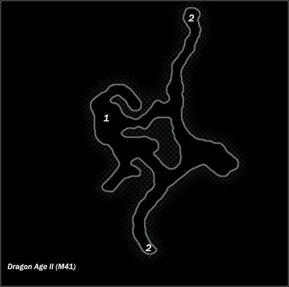 Legend - Map M41 Vinmark Mountain Pass; Map M42 Wilmods Camp | Maps - Maps - Dragon Age II Game Guide