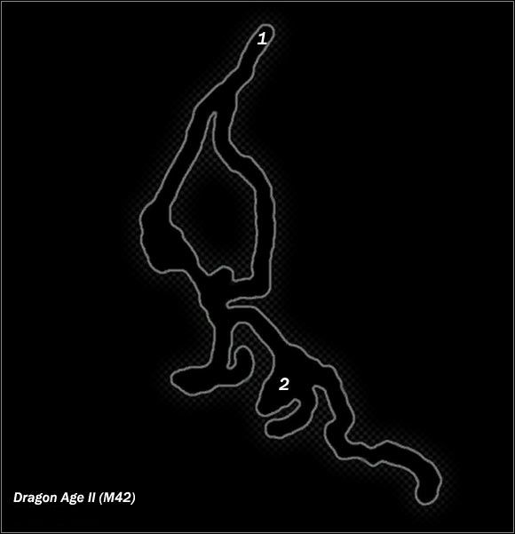 Legend - Map M41 Vinmark Mountain Pass; Map M42 Wilmods Camp | Maps - Maps - Dragon Age II Game Guide