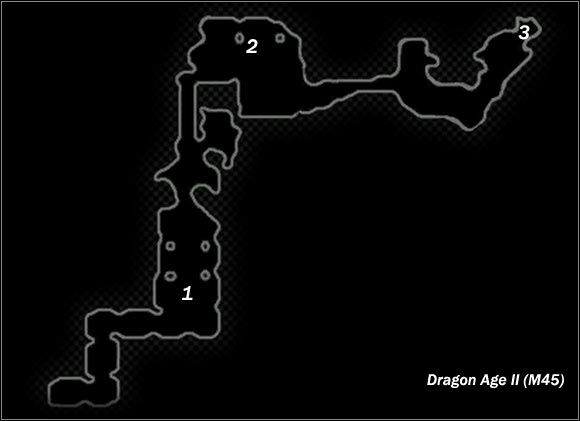 Legend - Map M45 Primeval Ruins; Map M46 Ancient Crypt | Maps - Maps - Dragon Age II Game Guide