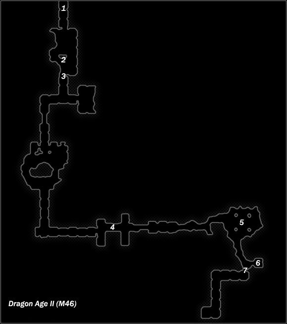 Legend - Map M45 Primeval Ruins; Map M46 Ancient Crypt | Maps - Maps - Dragon Age II Game Guide