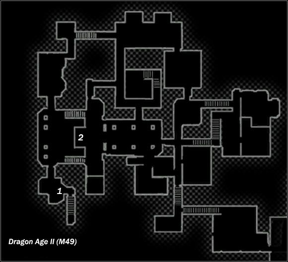 Legend - Map M49 Suspicious House; Map M50 Templar Hall | Maps - Maps - Dragon Age II Game Guide