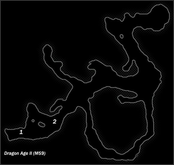 Legend - Map M59 Kirkwall area #2; Map M60 Holding caves | Maps - Maps - Dragon Age II Game Guide
