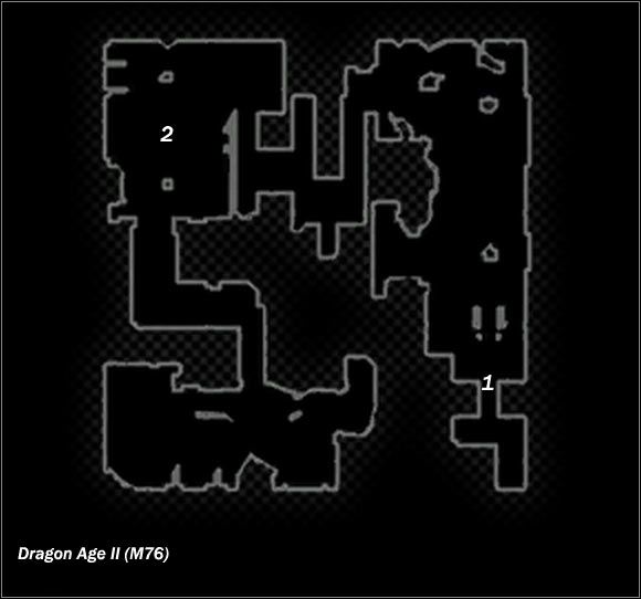 Legend - Map M75 Suspicious House #2; Map M76 Hidden Supply Depot | Maps - Maps - Dragon Age II Game Guide