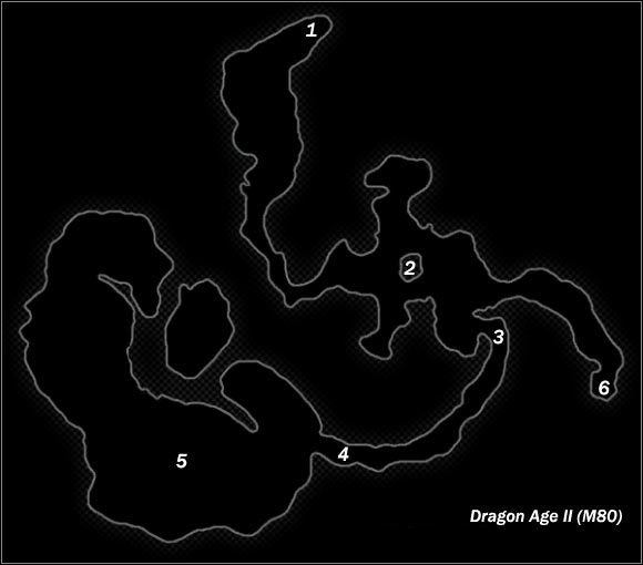 Legend - Map M79 Run Down Alley; Map M80 The Bone Pit (Mine Massacre) | Maps - Maps - Dragon Age II Game Guide