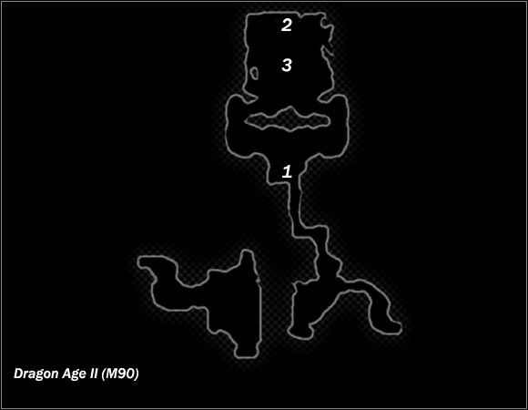Legend - Map M89 Sewer passage; Map M90 Prides End | Maps - Maps - Dragon Age II Game Guide