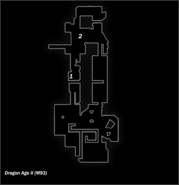 Legend - Map M93 Emerics Investigation; Map M94 Storehouse | Maps - Maps - Dragon Age II Game Guide