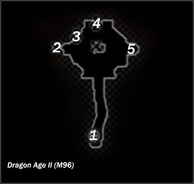 Legend - Map M95 Castillons Landing; Map M96 The Black Emporium | Maps - Maps - Dragon Age II Game Guide