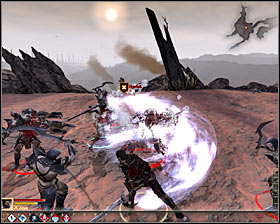 After defeating the first group of enemies, there will be short conversation - Prologue - Dragon Age II Game Guide