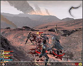 Choose the only possible path and talk with your team on getting to Kirkwall #1 - The Destruction of Lothering - p. 1 - Prologue - Dragon Age II Game Guide