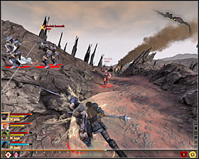 Stay alerted, as you will be soon attacked by a group of Hurlocks #1 - The Destruction of Lothering - p. 1 - Prologue - Dragon Age II Game Guide