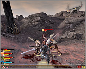 During this specific battle, your priority should be to kill the Emissary Apprentice #1 as soon as possible - The Destruction of Lothering - p. 1 - Prologue - Dragon Age II Game Guide