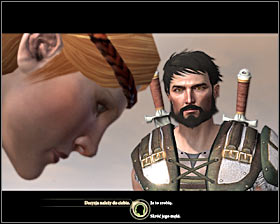 During a rather long conversation with Flemeth you will be asked to deliver a certain amulet to Keeper Marethari - The Destruction of Lothering - p. 2 - Prologue - Dragon Age II Game Guide