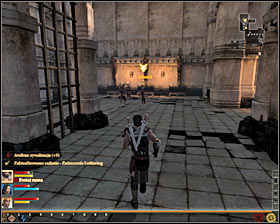 Irrespectively of the chosen solution you will get the key, which youll have to use to open the merchants chest #1 - The Destruction of Lothering - p. 3 - Prologue - Dragon Age II Game Guide