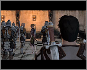 The conversation with Athenril can take two courses - The Destruction of Lothering - p. 3 - Prologue - Dragon Age II Game Guide