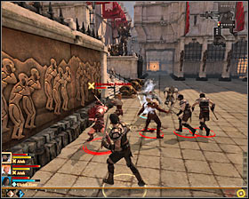 Irrespectively of the chosen solution, you will have to fight here - The Destruction of Lothering - p. 3 - Prologue - Dragon Age II Game Guide