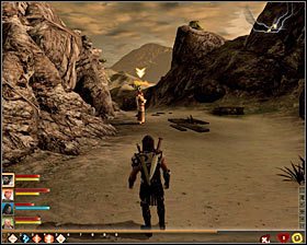 After eliminating all monsters, head east and turn south at the first opportunity #1 - Act of Mercy - p. 1 - Act I - Dragon Age II Game Guide