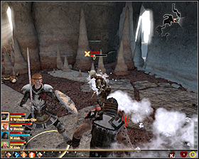 Id definitely recommend equipping weapons and spells which will let you freeze or paralyze the Apostate #1 - Act of Mercy - p. 1 - Act I - Dragon Age II Game Guide