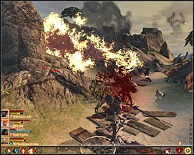 You will come across hostile bandits in just a while - Blackpowder Promise - Act I - Dragon Age II Game Guide