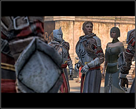 During the conversation with Cullen, you can express your views by favouring the mages or Templars - Enemies Among Us - p. 2 - Act I - Dragon Age II Game Guide