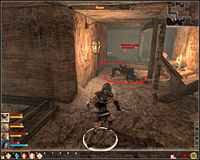 After disarming the trap, go up the stairs but look out for another unpleasant surprise #1 - Shepherding Wolves - p. 1 - Act I - Dragon Age II Game Guide