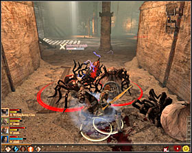 Return upstairs after the fight and look out for a new common trap around the corner #1 - Shepherding Wolves - p. 1 - Act I - Dragon Age II Game Guide